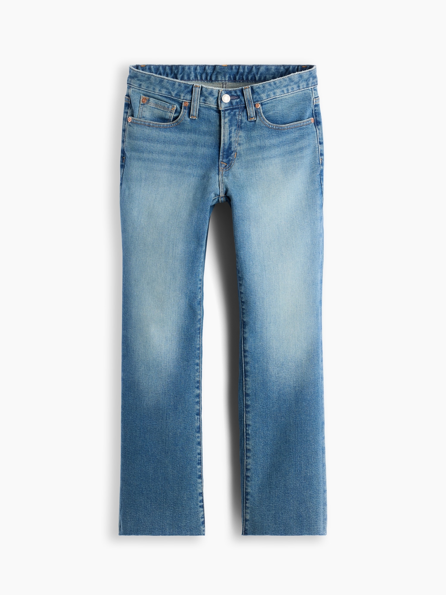 Gap Low Rise Long & Lean Crop Jeans In Purple