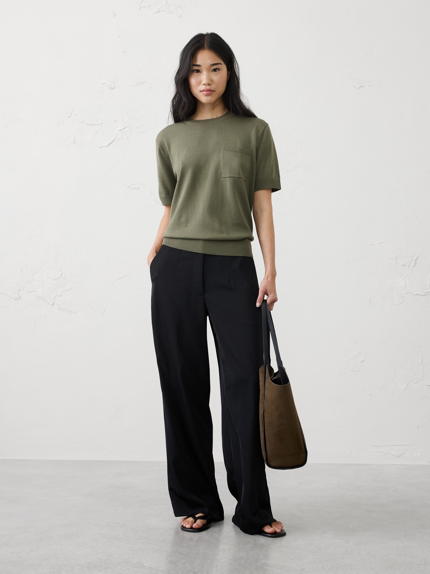 Forever Pocket Sweater T-Shirt