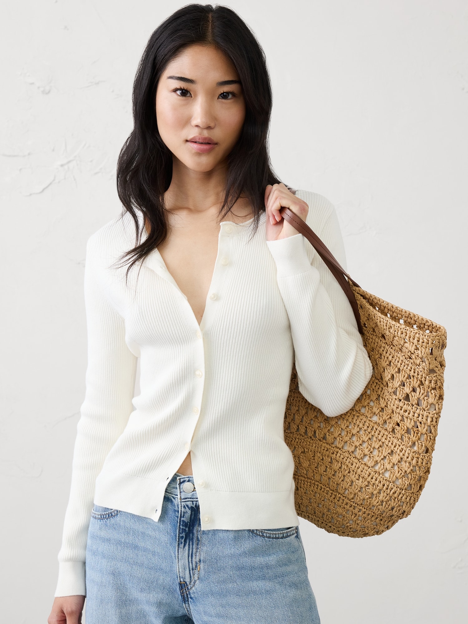 CARDIGAN EN COTON CÔTELÉ