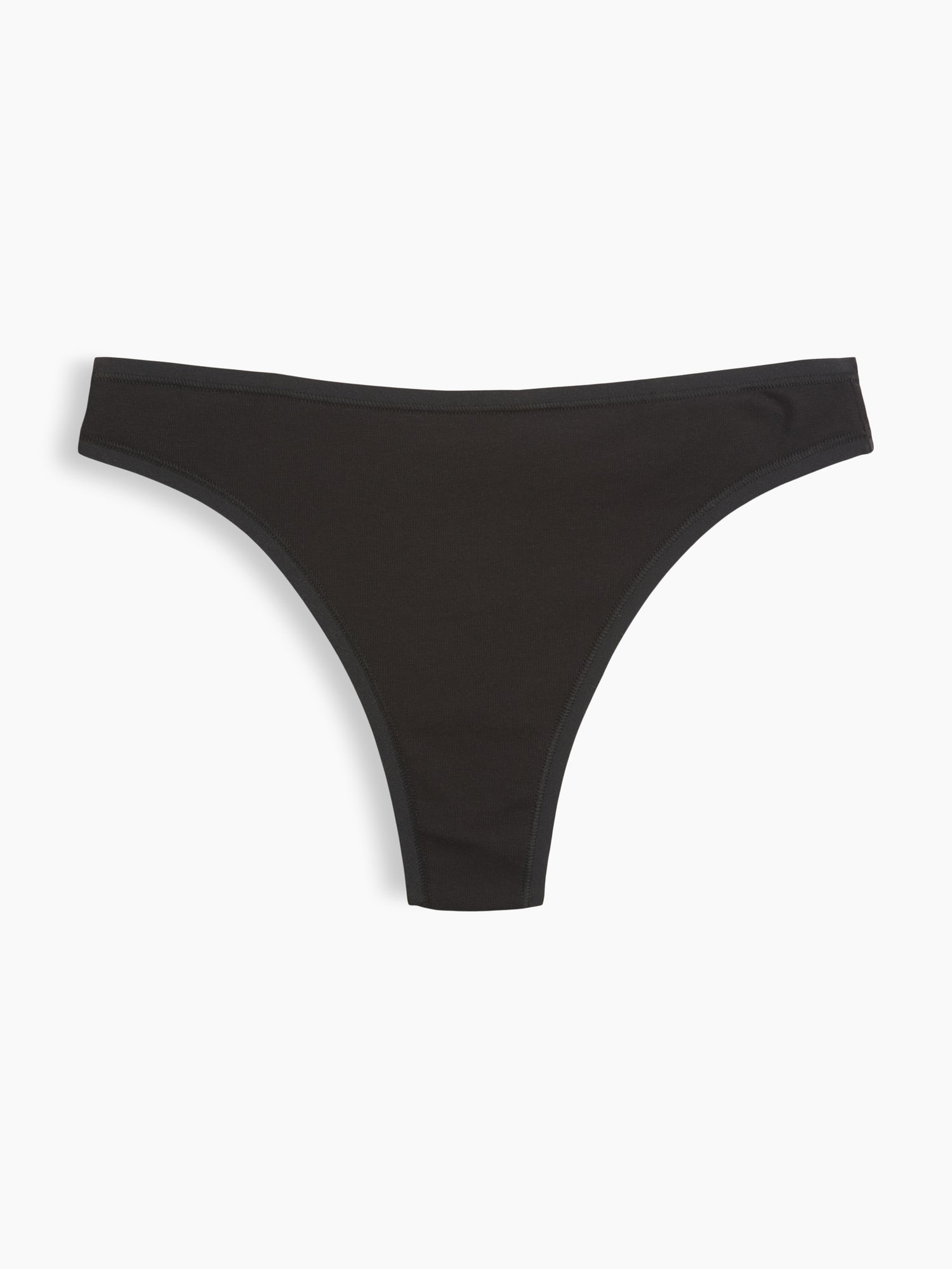 Gap Softest Organic Stretch Cotton Thong In Black
