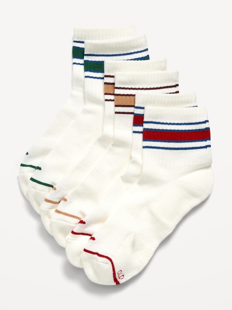 Athletic Quarter Crew Sock 3-Pack for Women