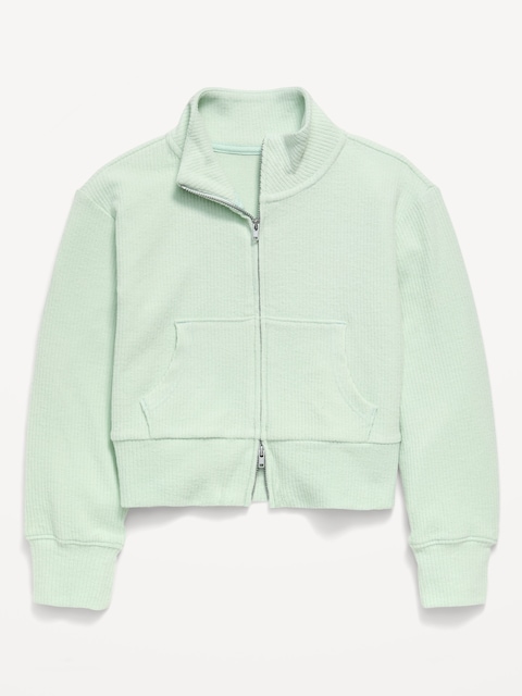 VESTE À CAPUCHON ULTRACONFO À GLISSIÈRE BIDIRECTIONNELLE POUR FILLE