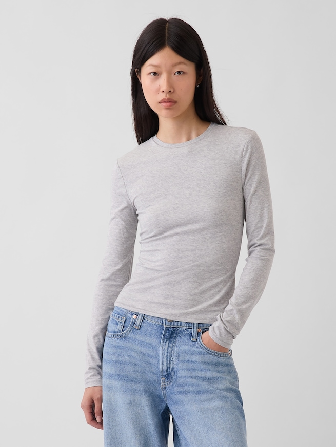クロースニット ジャージーTシャツ-0