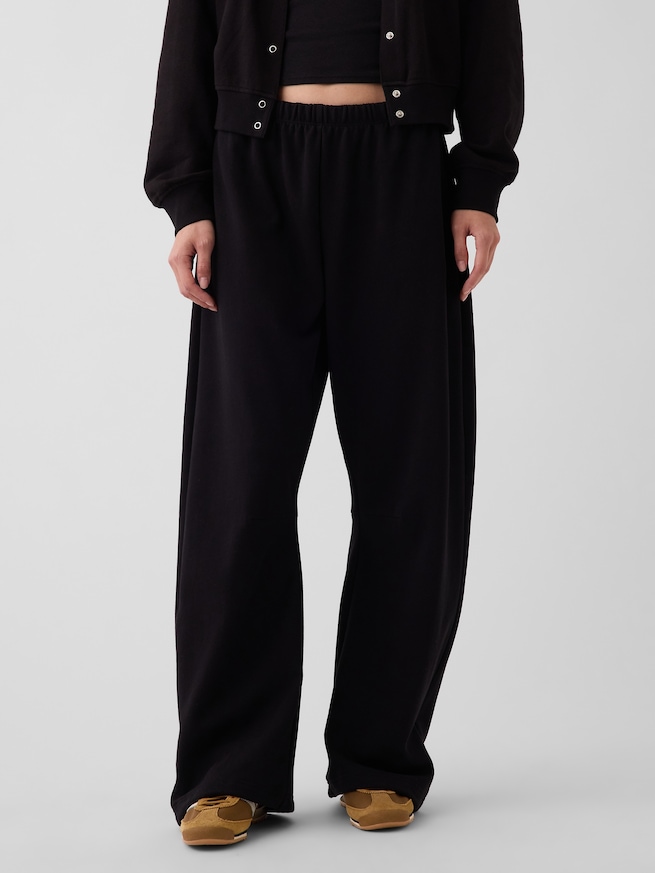 フレンチテリー  GAP NYCロゴ ルーズフィット バレル スウェットパンツ-1
