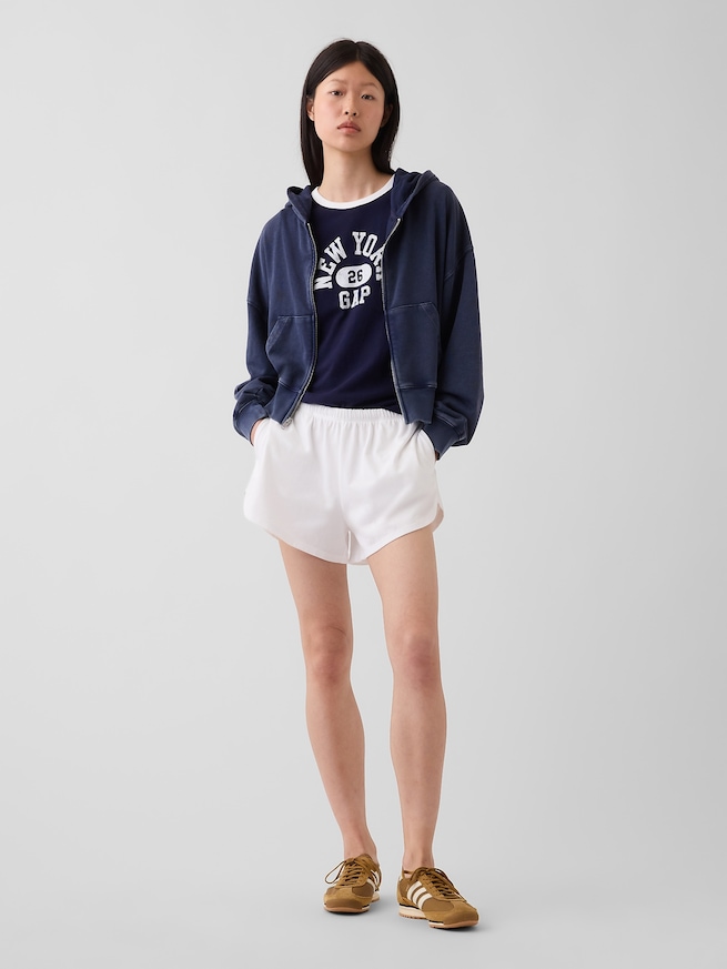GAP NEW YORKロゴ リンガーTシャツ-1
