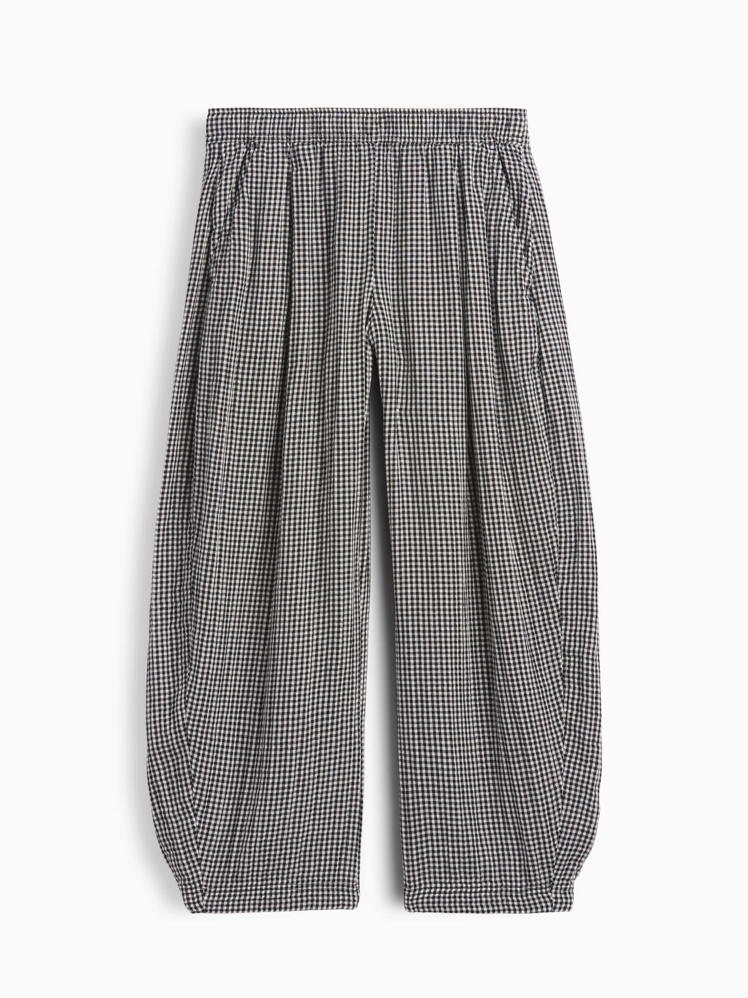 Cotton Gauze Easy Barrel Pants