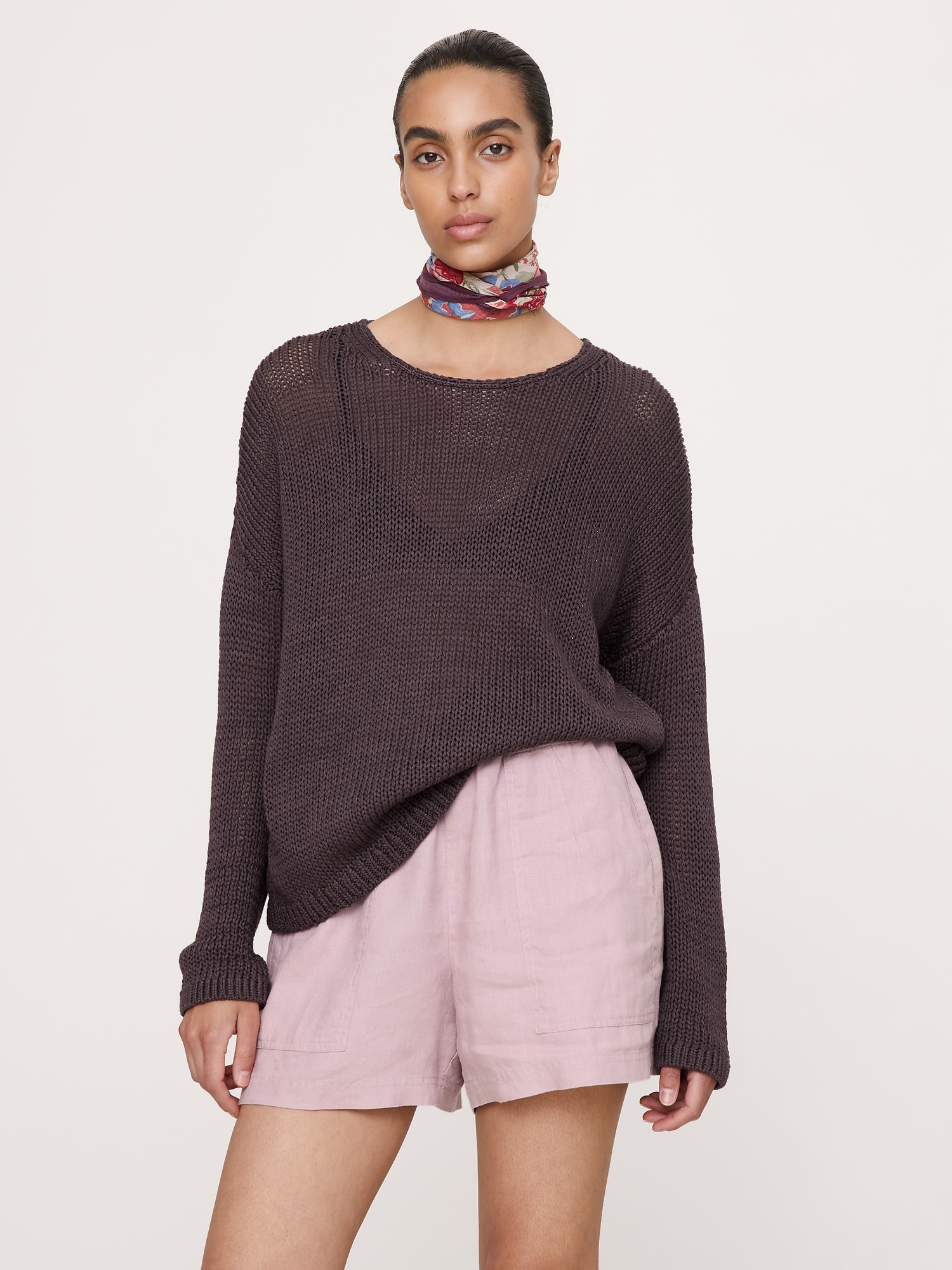 Coastal Cotton Boat-Neck Sweater