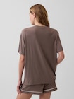 SoftMade ソフトメード モダール オーバーサイズ パジャマTシャツ-2