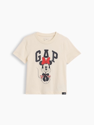 babyGap &times; ディズニー ミニーマウス GAPロゴ Tシャツ