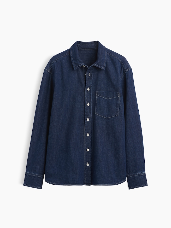 オーバーサイズ デニムシャツ-3
