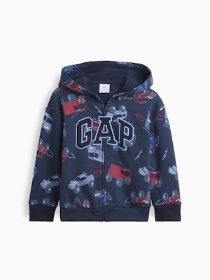 babyGap リラックスフィット GAPロゴ ジップアップパーカー