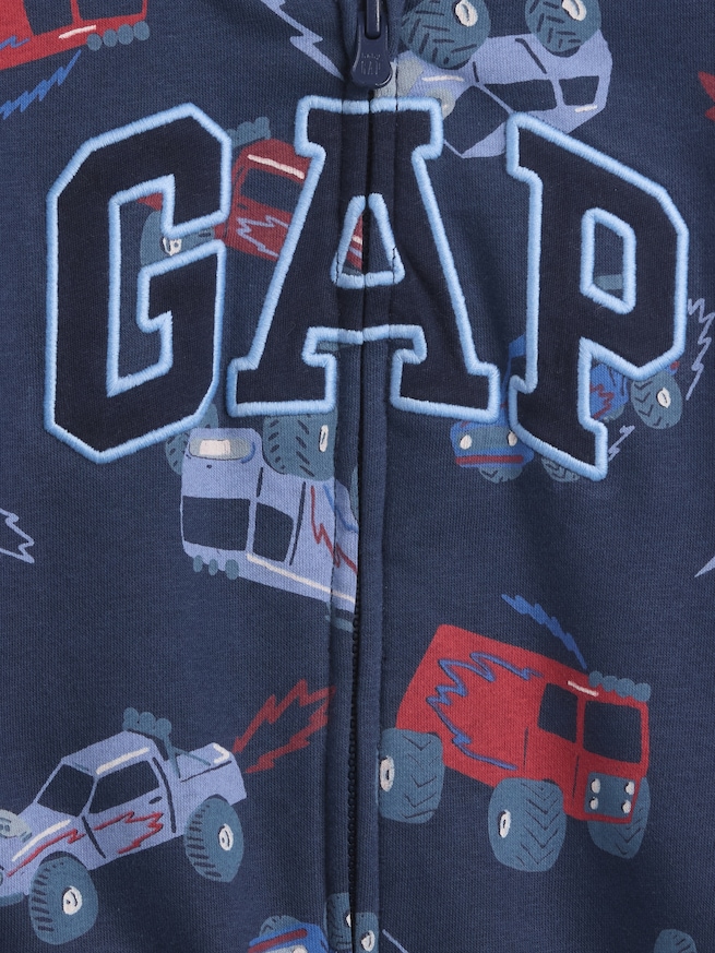babyGap リラックスフィット GAPロゴ ジップアップパーカー-2