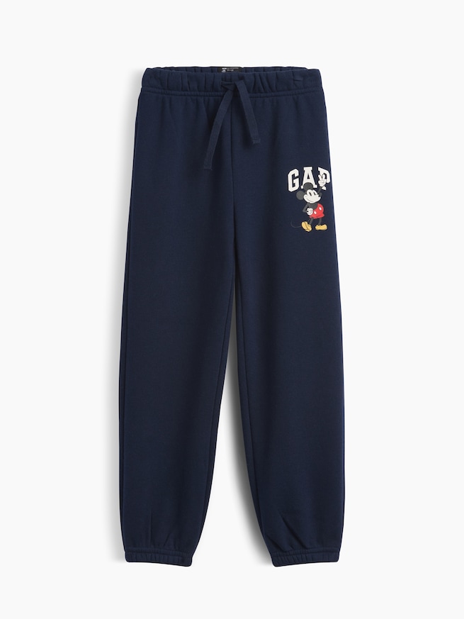 babyGap &times; ディズニー ミッキーマウス リラックスフィット プルオン GAPロゴ ジョガーパンツ-0