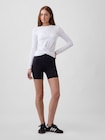 GapFit ブラッシュド ジャージー クロスオーバートップス-2