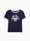 GAP NEW YORKロゴ リンガーTシャツ-4