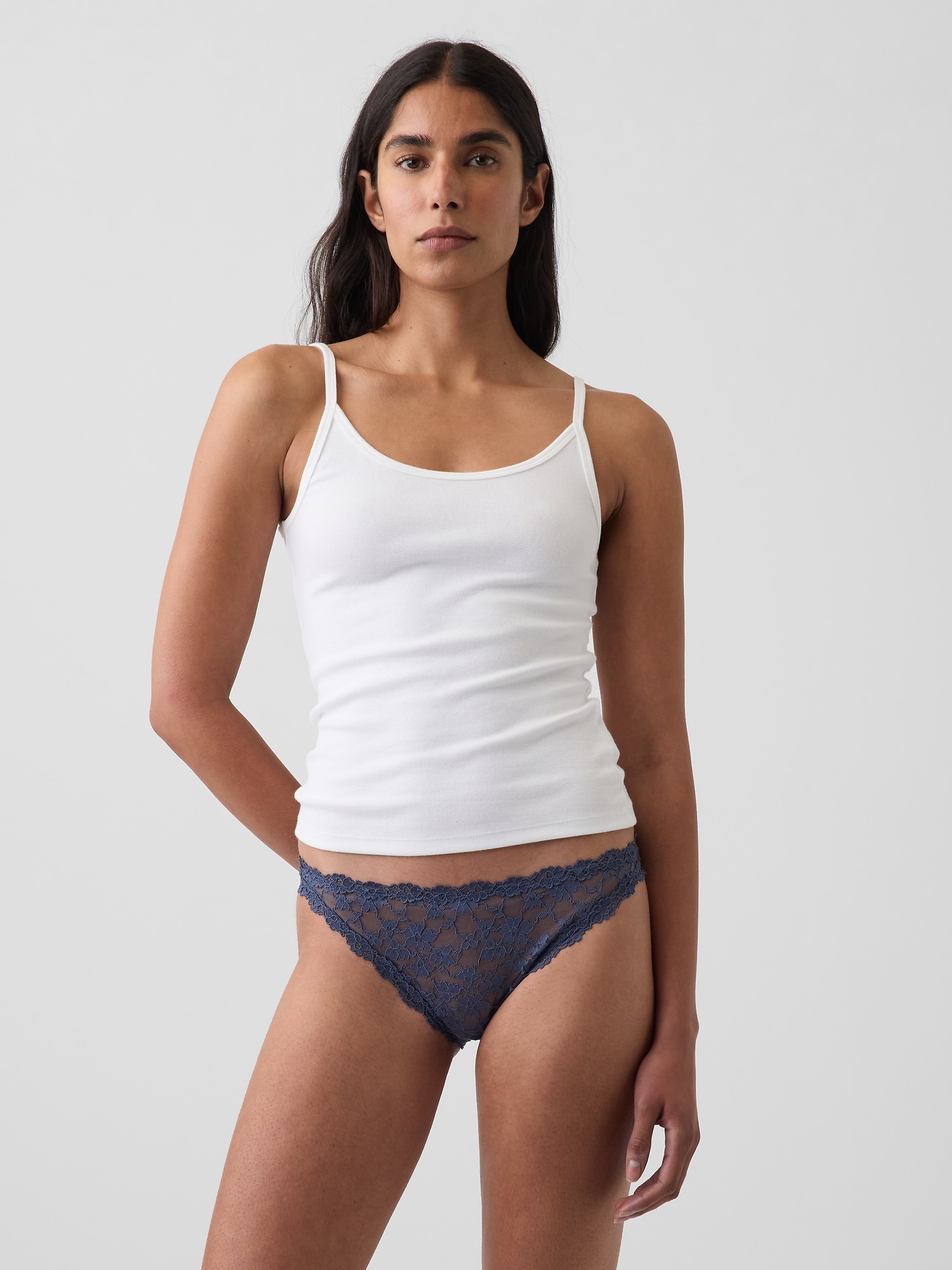 Gap Lace Cheeky Bikini In Sargassus Blue