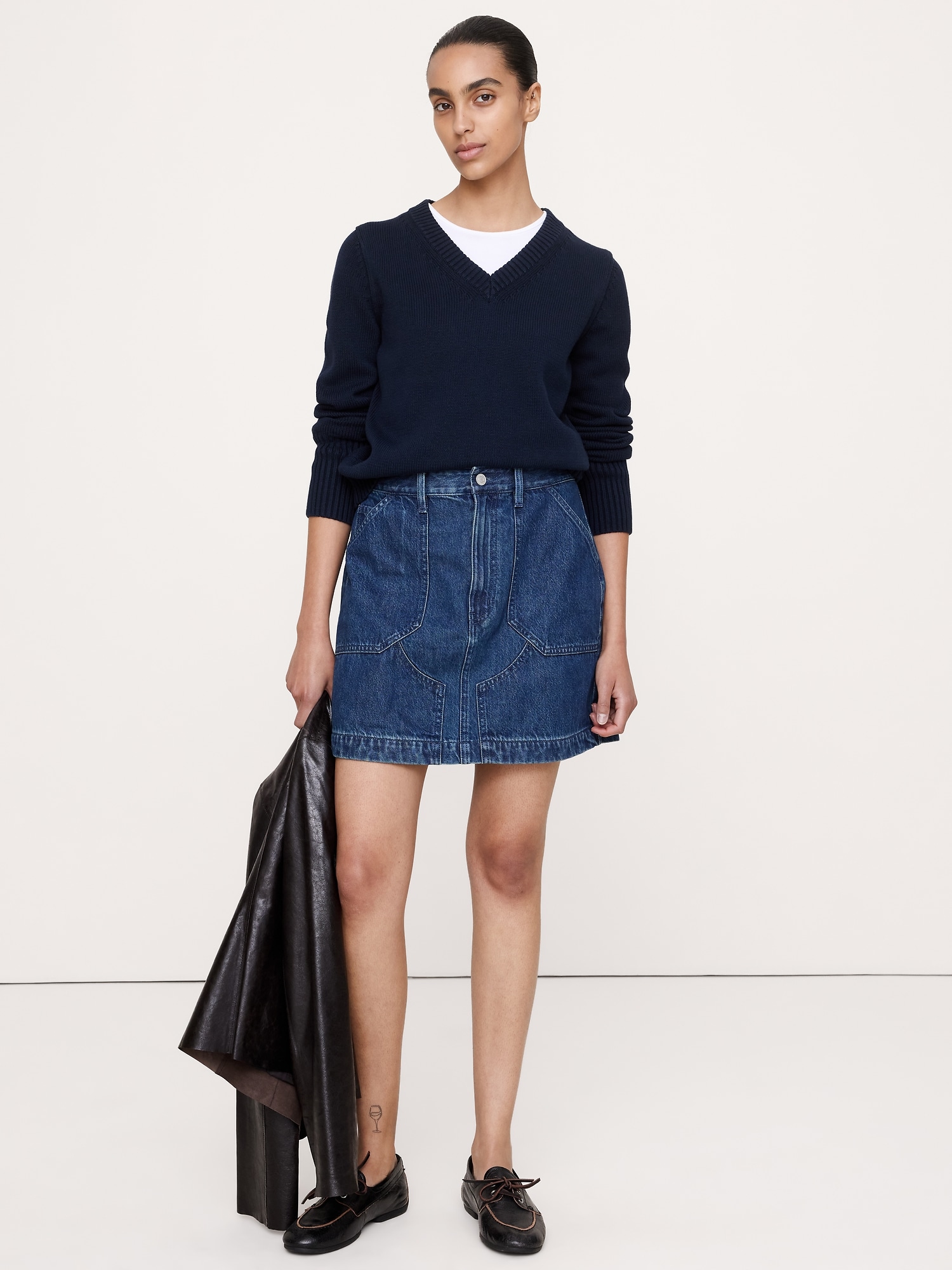 Denim Mini Skirt