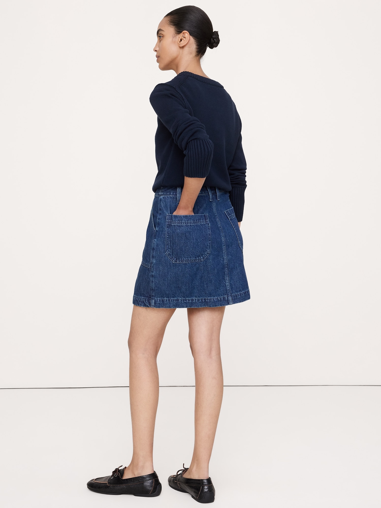 Denim Mini Skirt