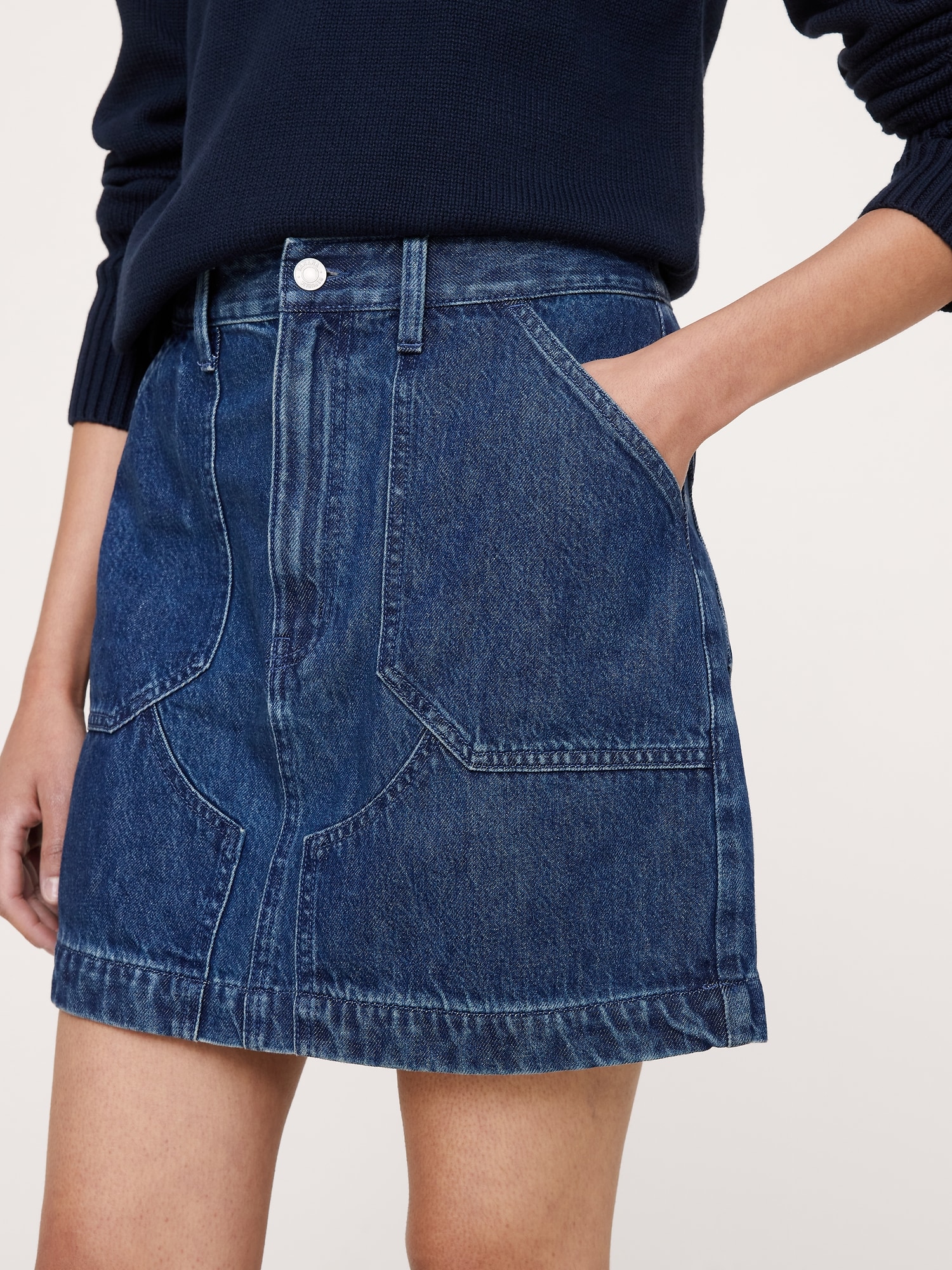 Denim Mini Skirt