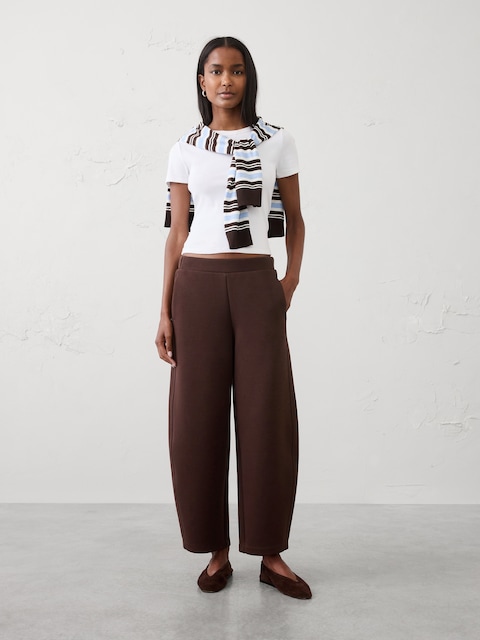 PANTALON WEEKENDER À JAMBE BARIL TAILLE MI-BASSE