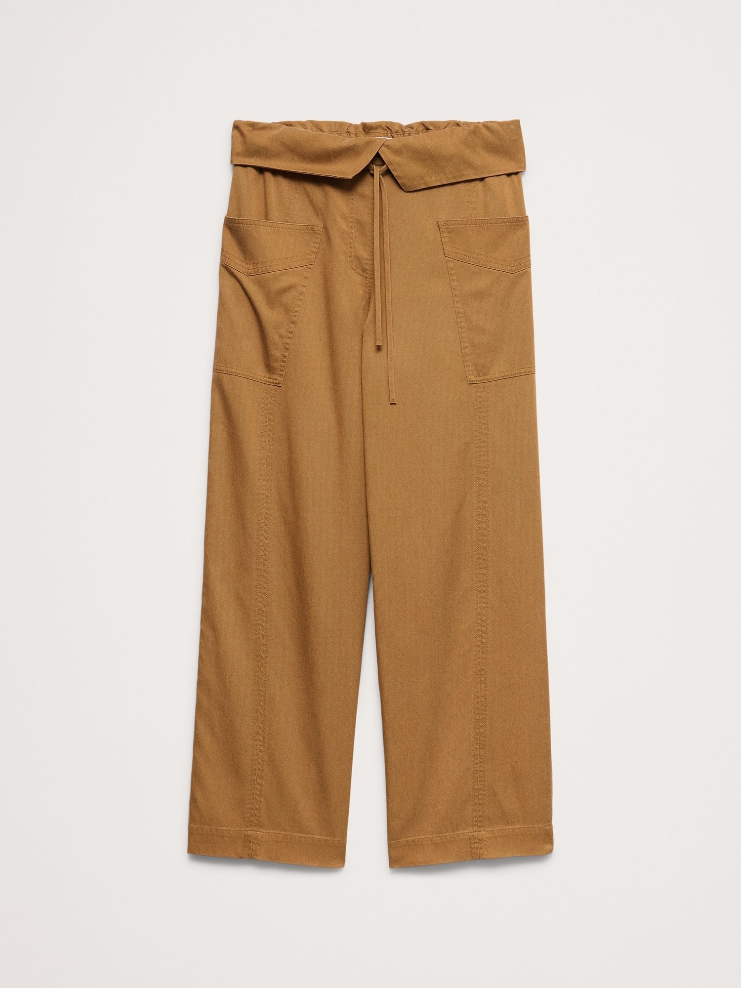 ハイライズ ストレートレッグ フィッシャーマン パンツ-4