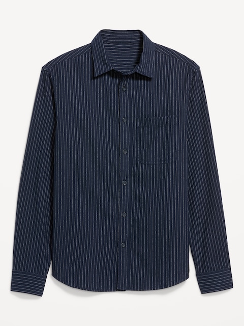 CHEMISE DÉCONTRACTÉE EN FLANELLE À MANCHES LONGUES AVEC POCHE