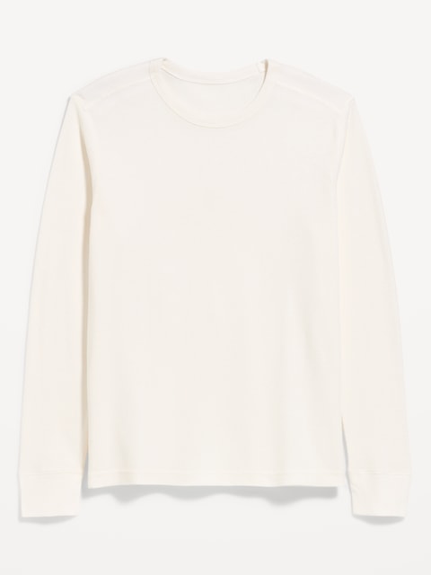 T-SHIRT RAS DU COU EN TISSU GAUFRÉ