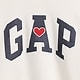 オーバーサイズ モックネック GAPロゴ スウェットシャツ (キッズ)