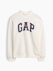 オーバーサイズ モックネック GAPロゴ スウェットシャツ (キッズ)-0