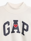 オーバーサイズ モックネック GAPロゴ スウェットシャツ (キッズ)-2