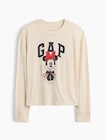 GapKids &times; ディズニー ミニーマウス オーバーサイズ GAPロゴTシャツ-0