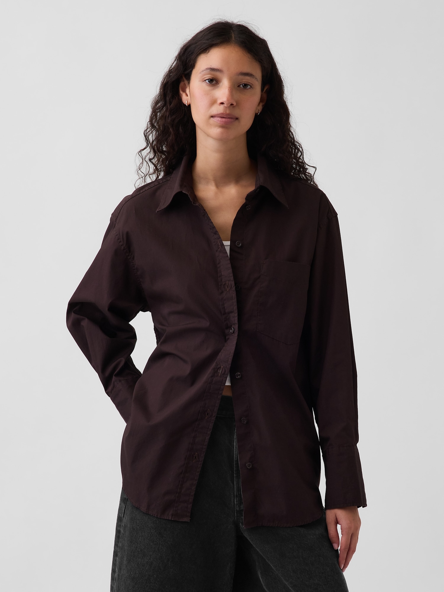 Organic Cotton Poplin Big Shirt
