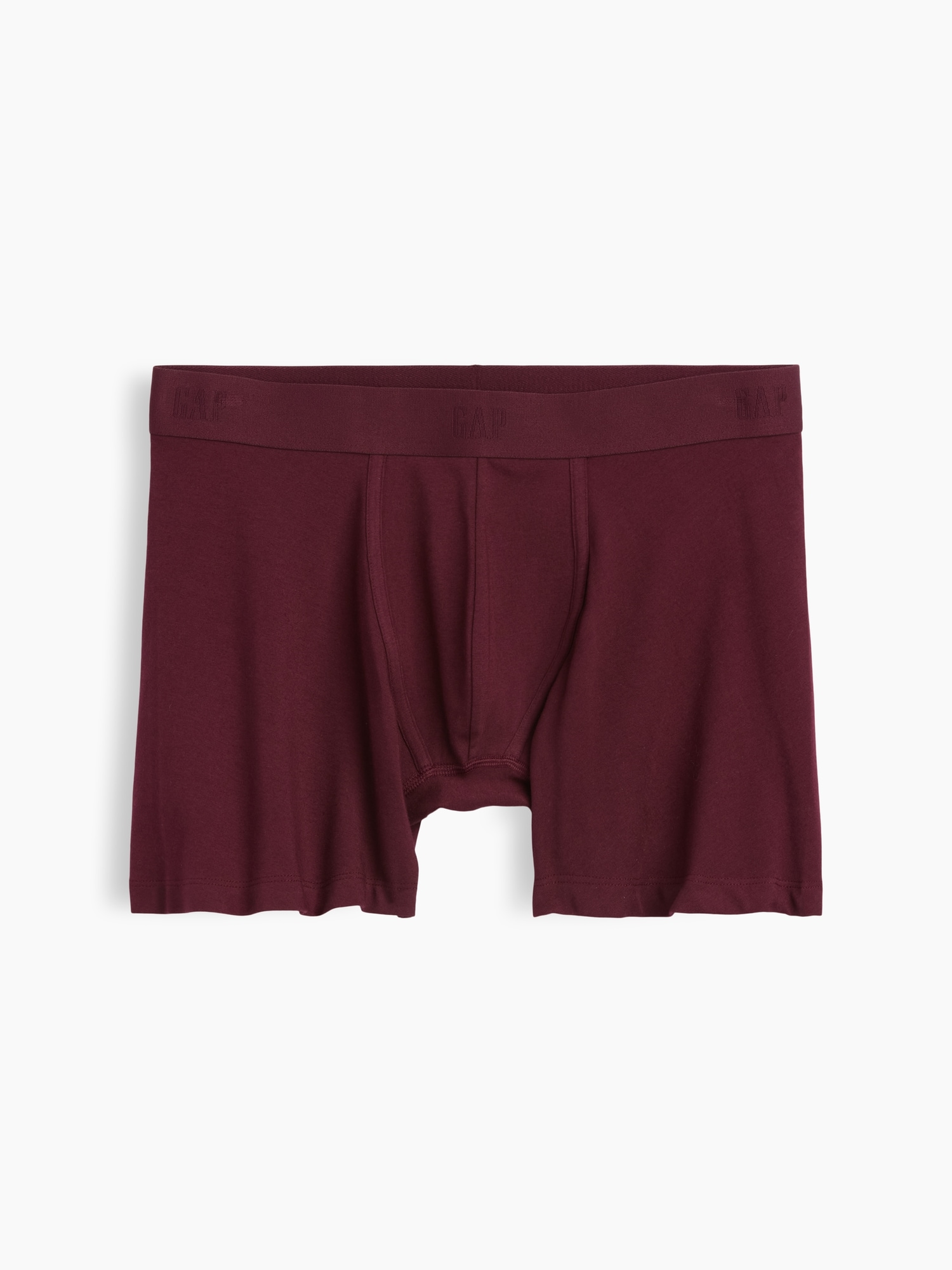 Gap 5" Organic Stretch Cotton Boxer Briefs In Tuscan Red