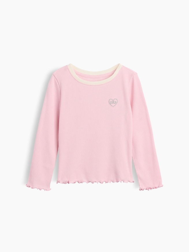 babyGap リブ リンガーTシャツ-0