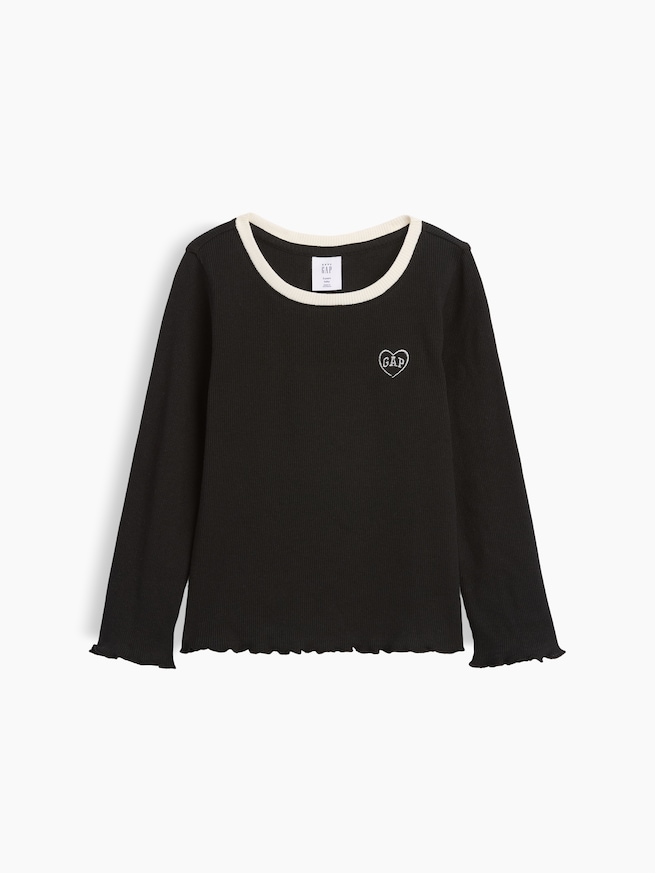 babyGap リブ リンガーTシャツ-0