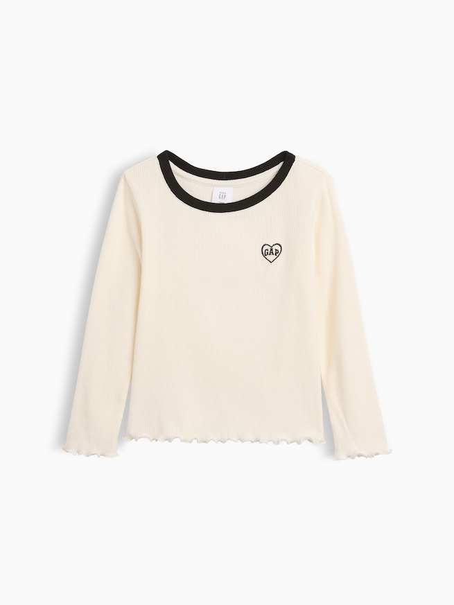 babyGap リブ リンガーTシャツ-0