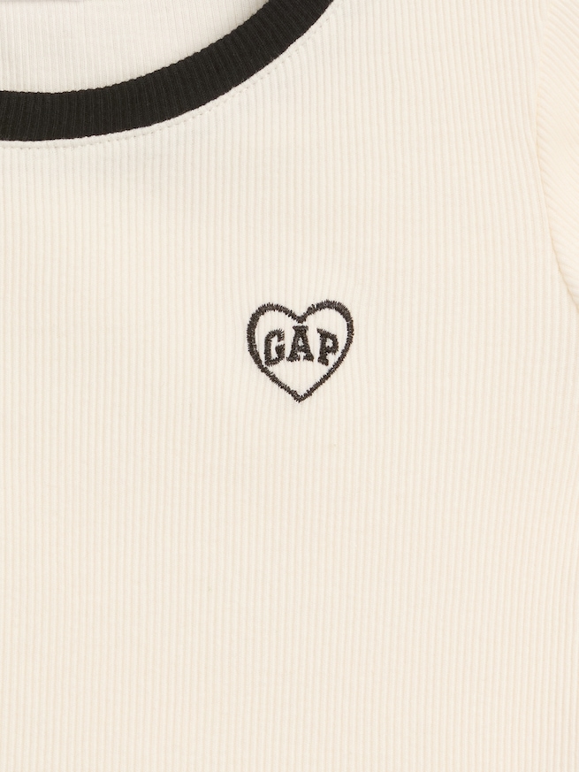 babyGap リブ リンガーTシャツ-2