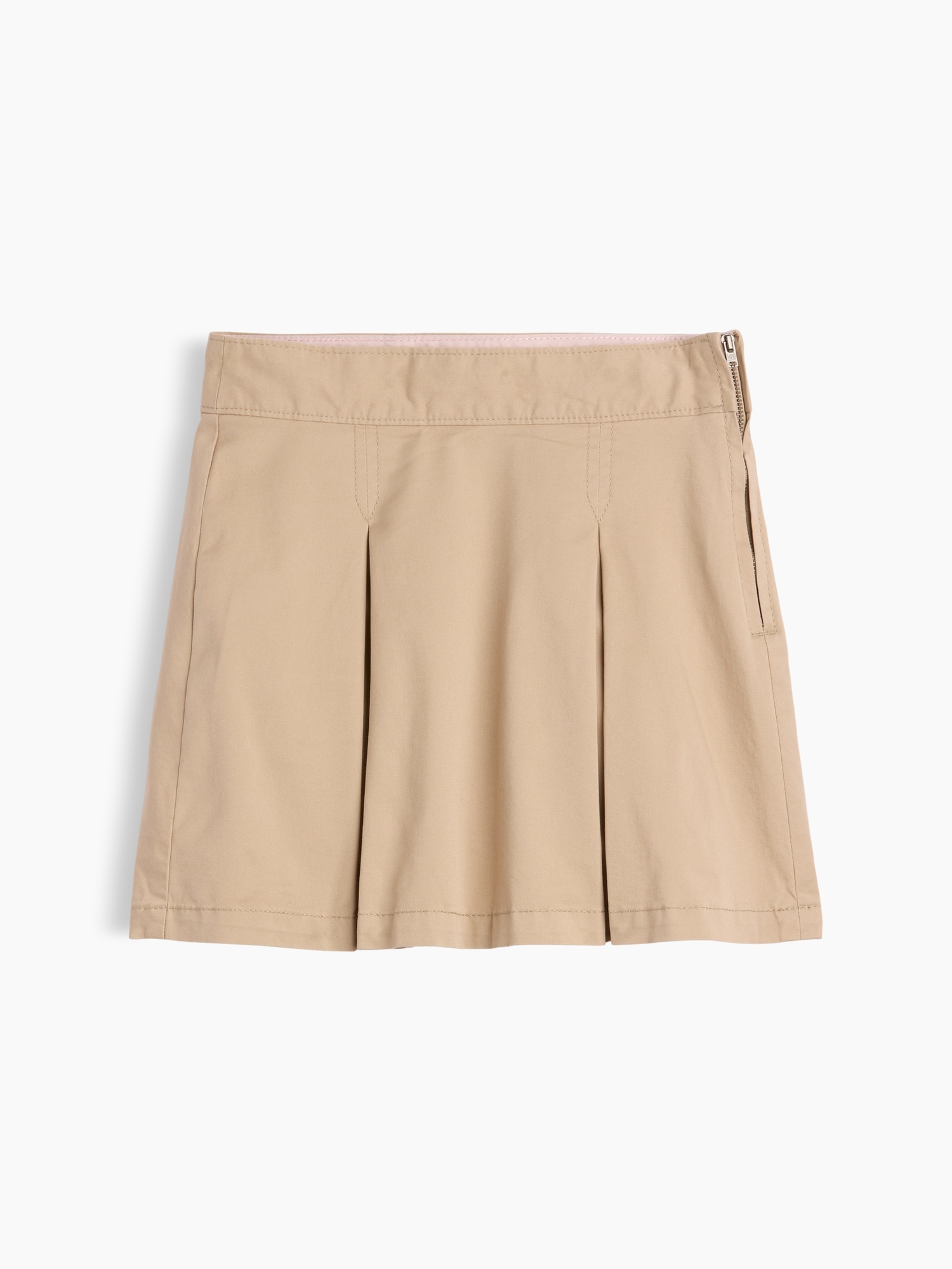 Kids Uniform Pleated Khaki Skort