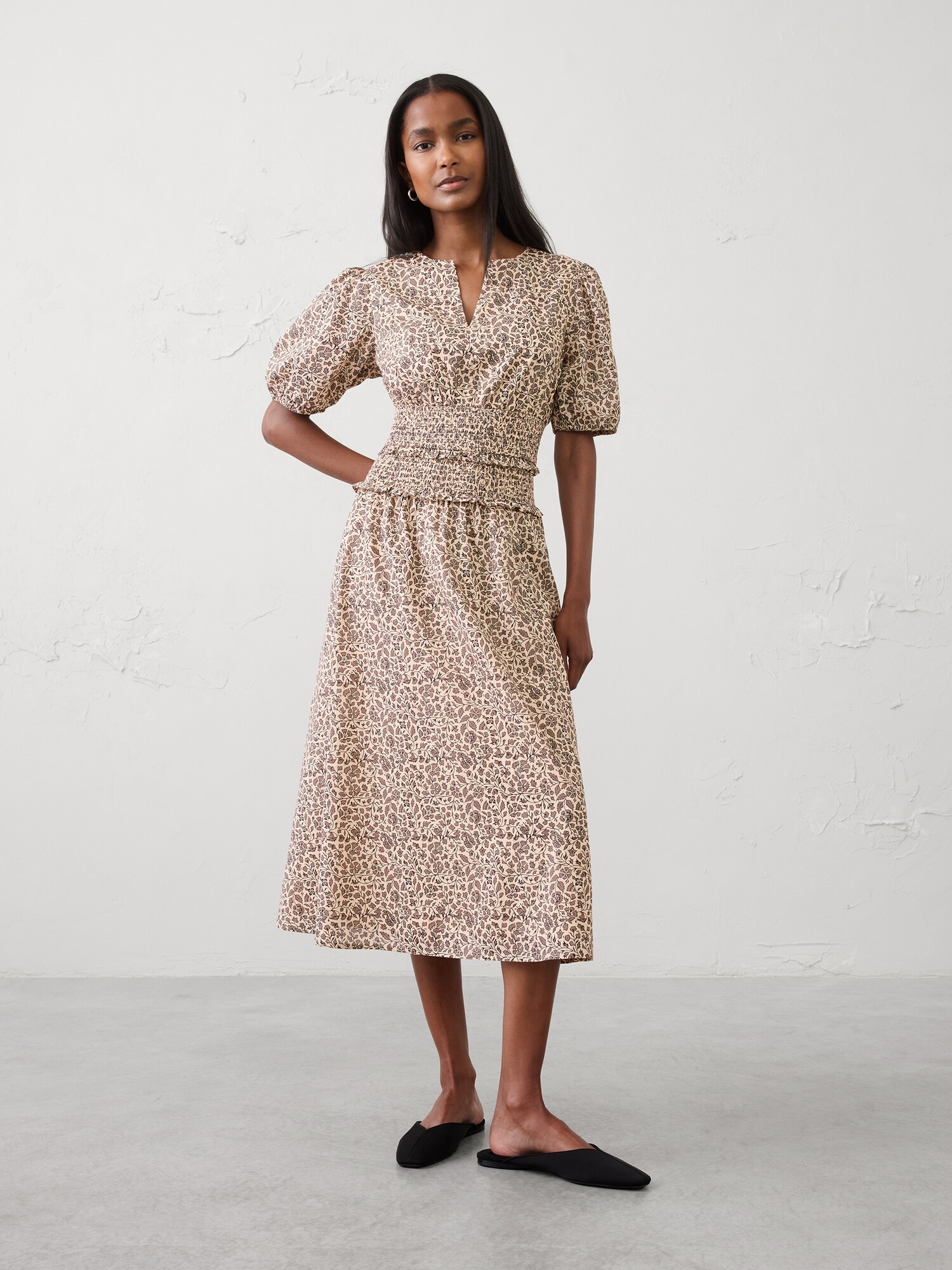empire waist party dress Elegant Formal Dress(MS340) White / L Off-Shoulder Ruffled Mini Dress x-sibling-handle:alani-mini-dress-black Color:Sand Mix Step into elegance with