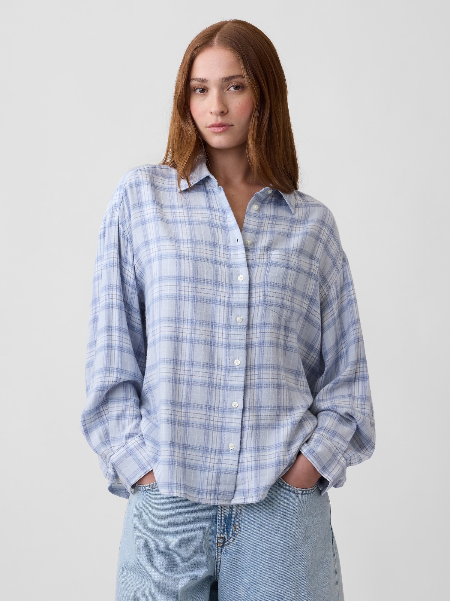 Oversized Shirt in Flannel