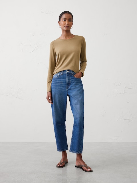Timeless Long-Sleeve Crew-Neck T-Shirt