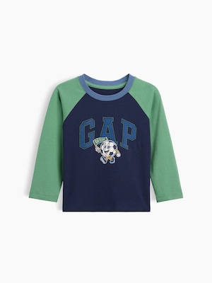 babyGap カラーブロック GAPロゴTシャツ