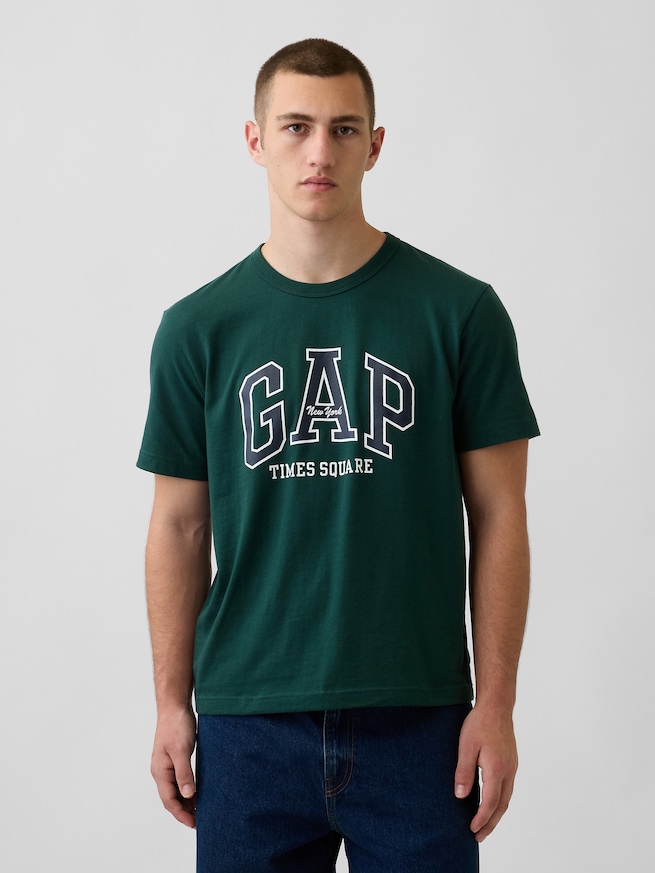 タイムズスクエア GAPNew YorkロゴTシャツ-0