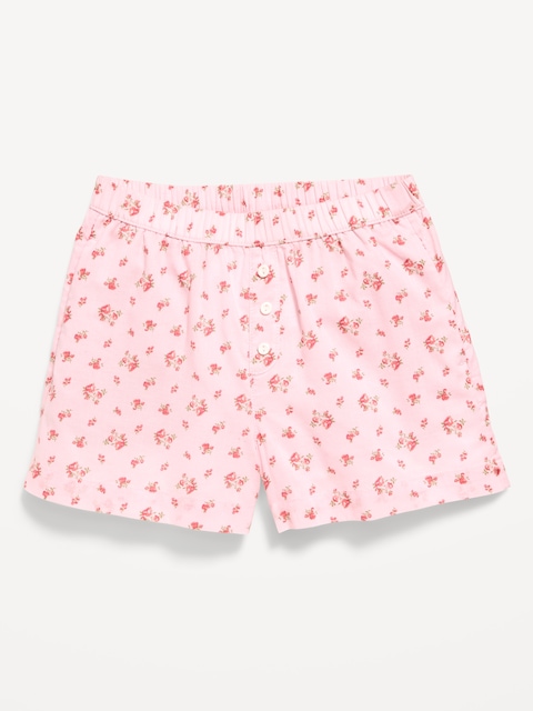 SHORT BOXEUR EN POPELINE À MOTIF POUR FILLE