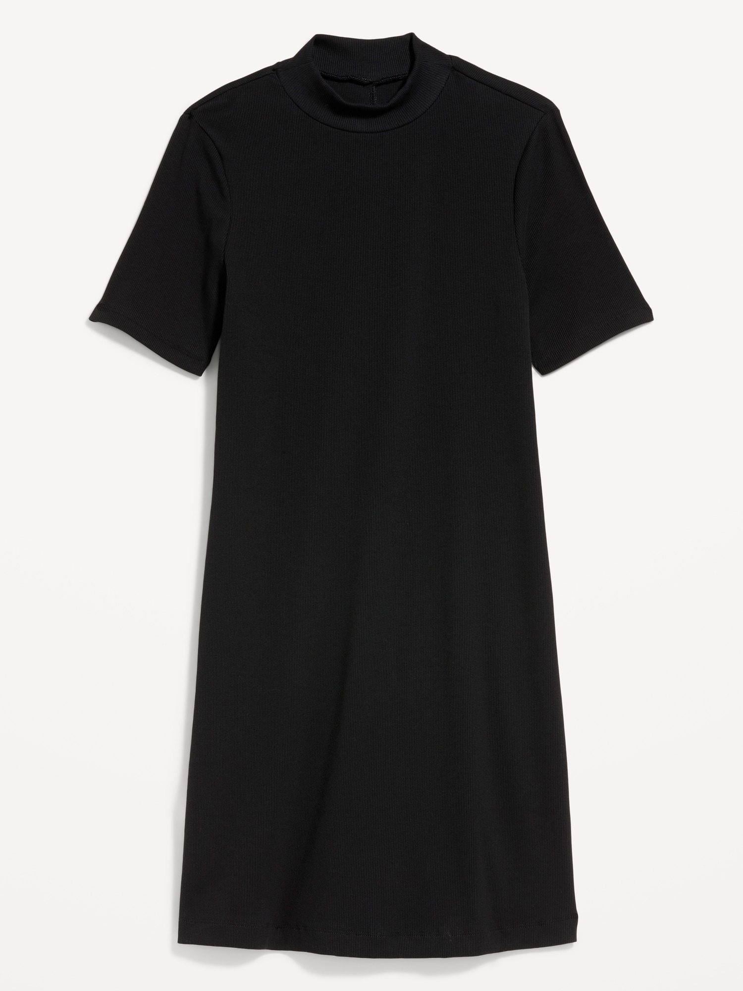 Snug Mock-Neck Bodycon Mini Dress