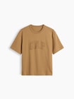 ヘビーウェイト リラックスフィット GAPロゴ クロップドTシャツ-4