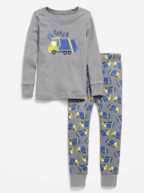 Unisex Snug-Fit Printed Pajama Set for Toddler & Baby
