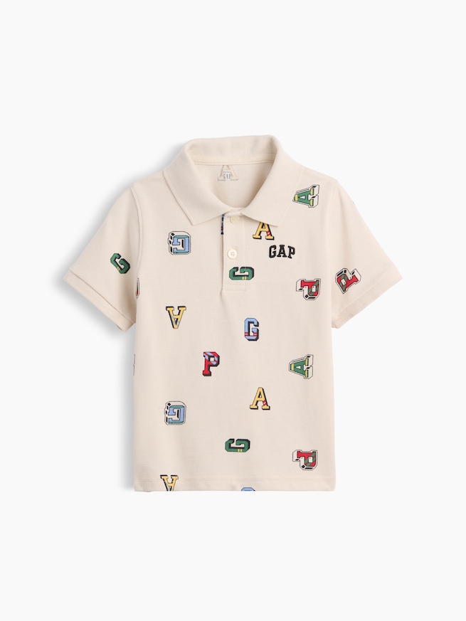 babyGap プリント ピケ ポロシャツ-0