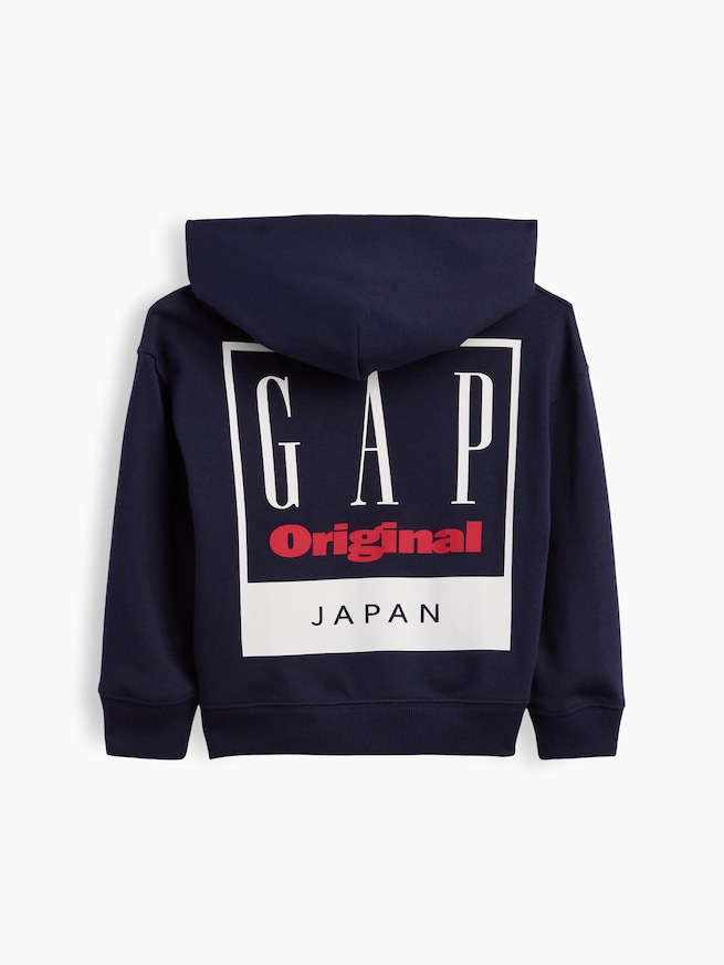 ヴィンテージソフト フレンチテリー GAPロゴ ジップアップパーカー (幼児・ベビー)-1