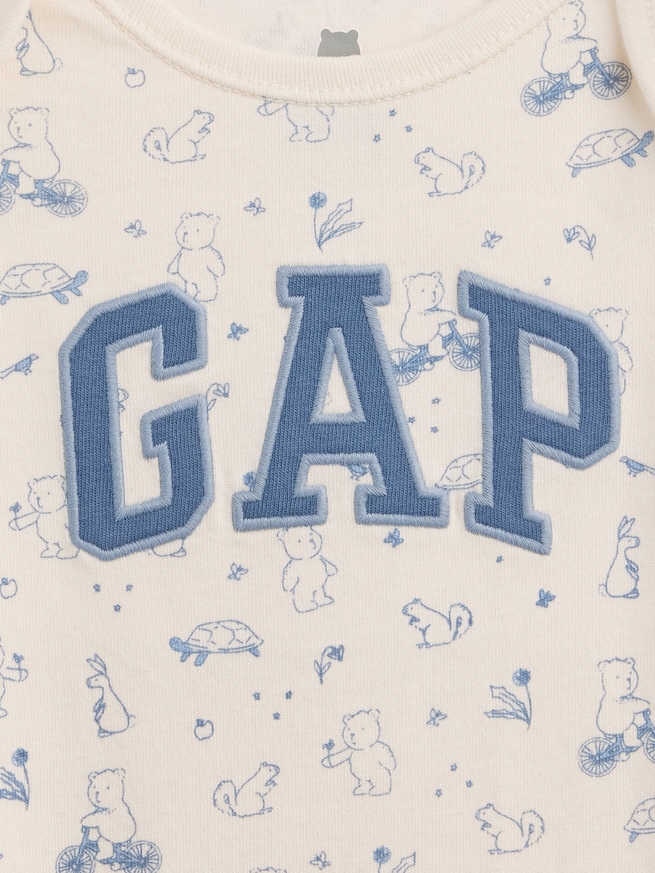 オーガニックコットン Gapロゴ ボディスーツ (ベビー)-2